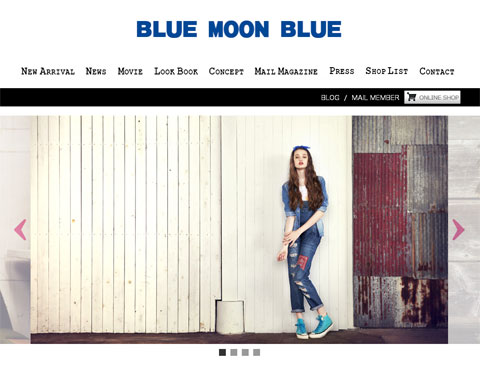 BLUE MOON BLUE ブランドサイト